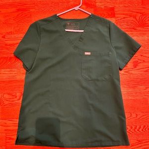 Figs Hunter Green Catarina™ - One-Pocket Scrub Top M